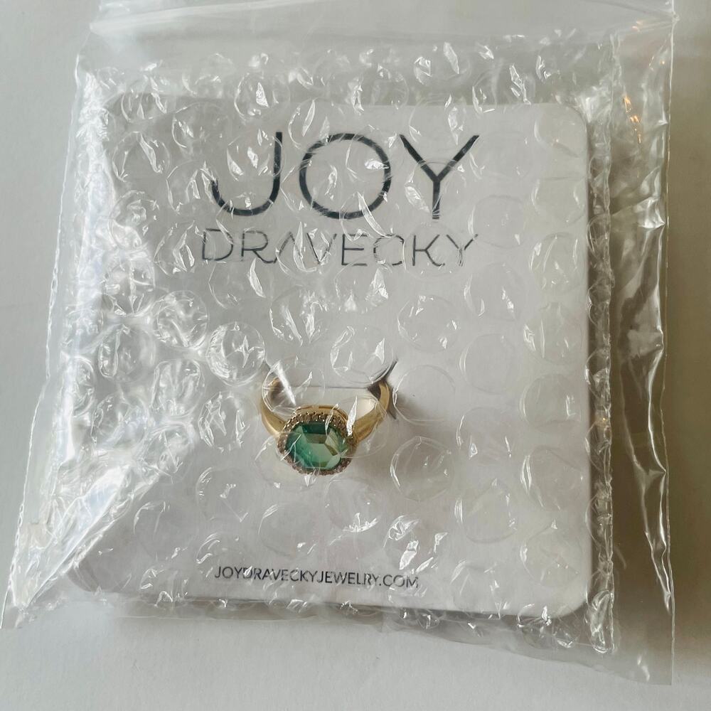 Joy Drasvecky Chloe Jade Gemstone Ring 6-8 - Picture 10 of 10